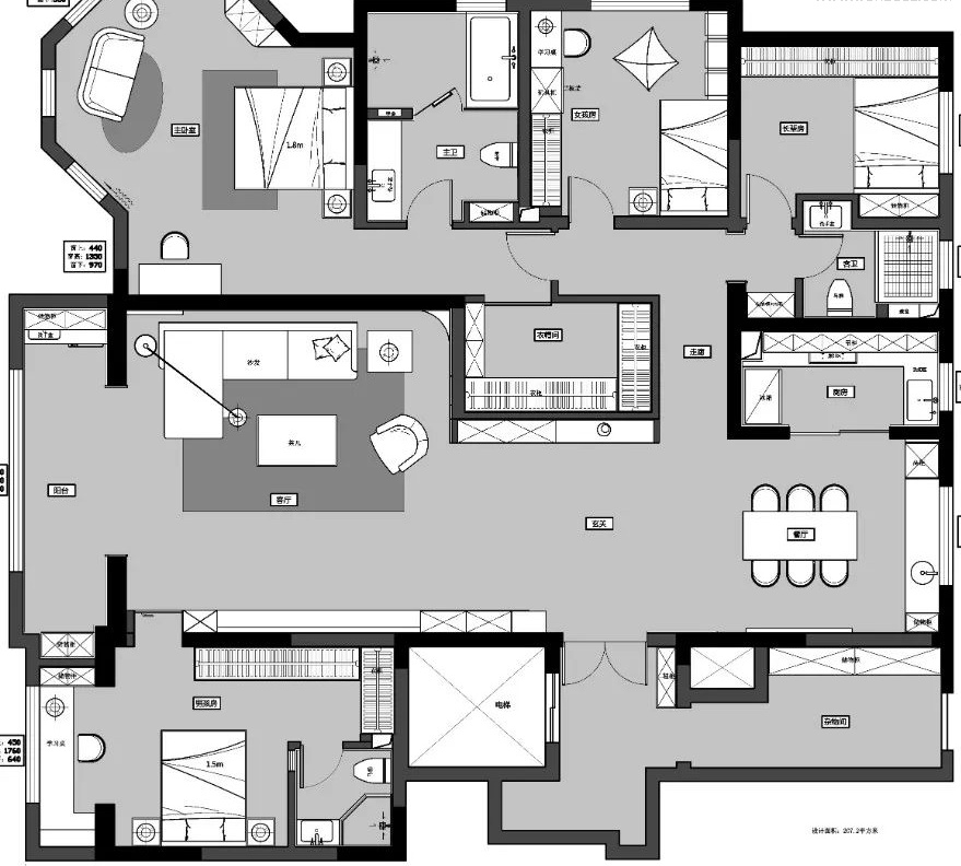 山东济宁 260㎡私宅设计丨中国济宁丨尚成设计-56