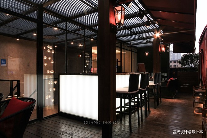 餐饮空间200平米装修案例_效果图 - 新国潮风 湘菜川菜烧烤夜宵多业态融合 - 设计本-15