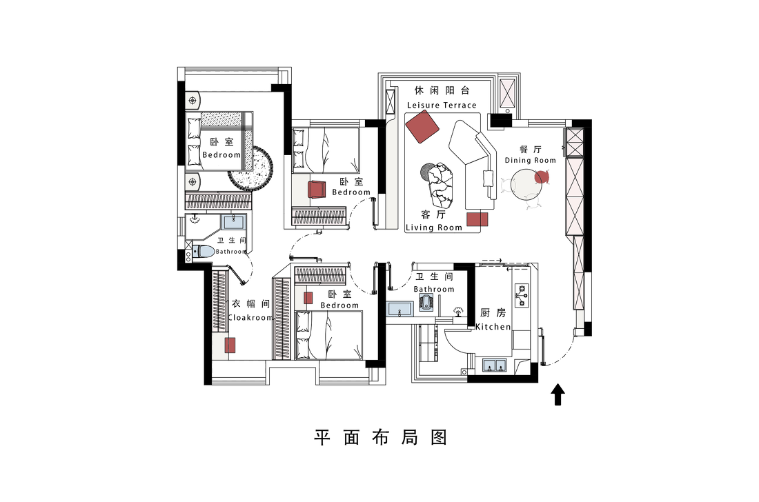 135m²静谧居所·纯白极简中的家居美学-3