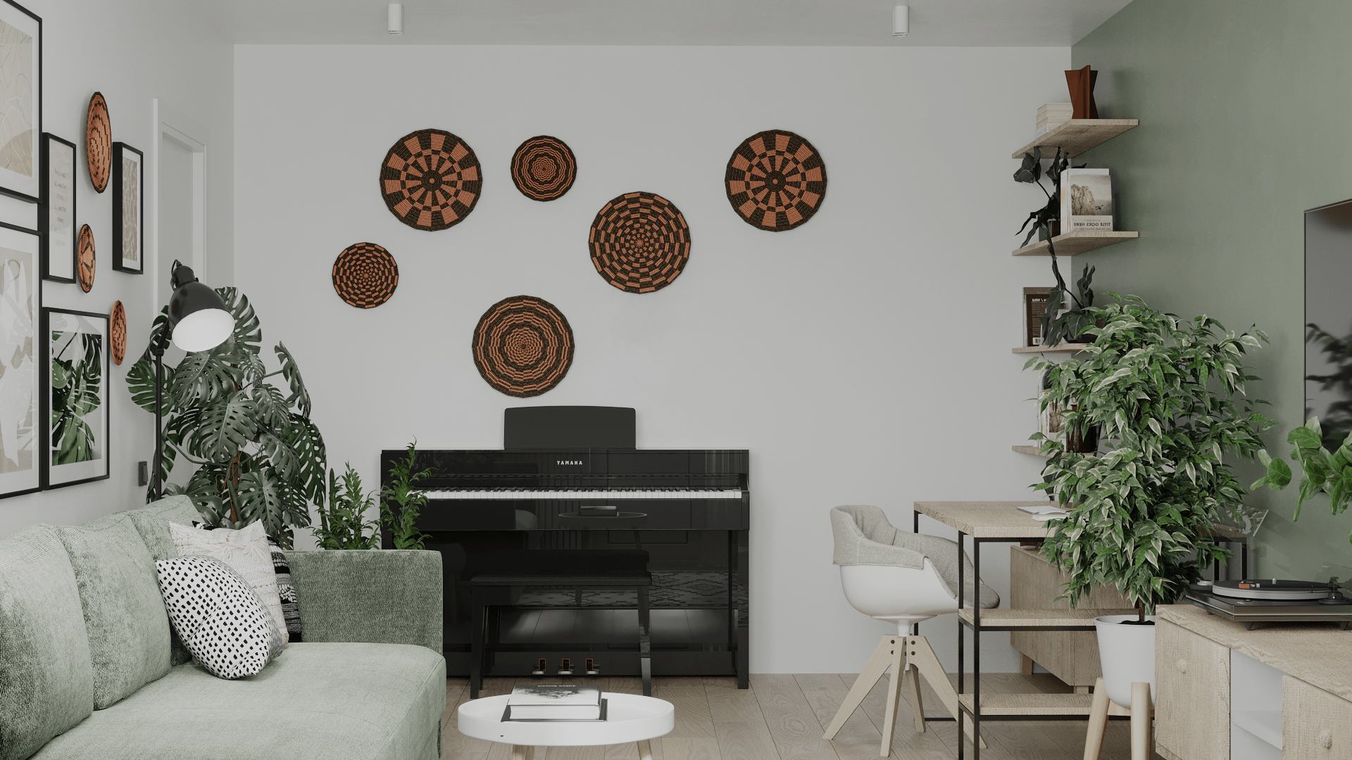 清新的小公寓，完美效果展现                     -2