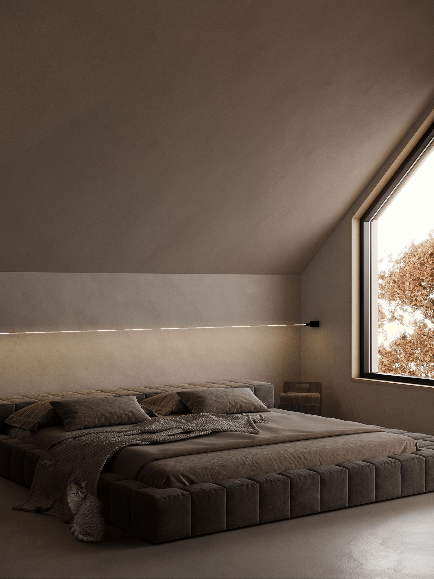 中性色系公寓设计 这也太高级了吧-20