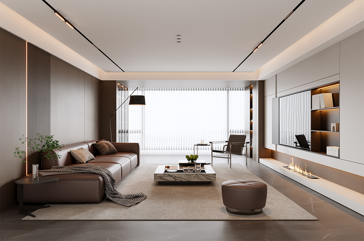 意式客厅 卧室效果图表现-2