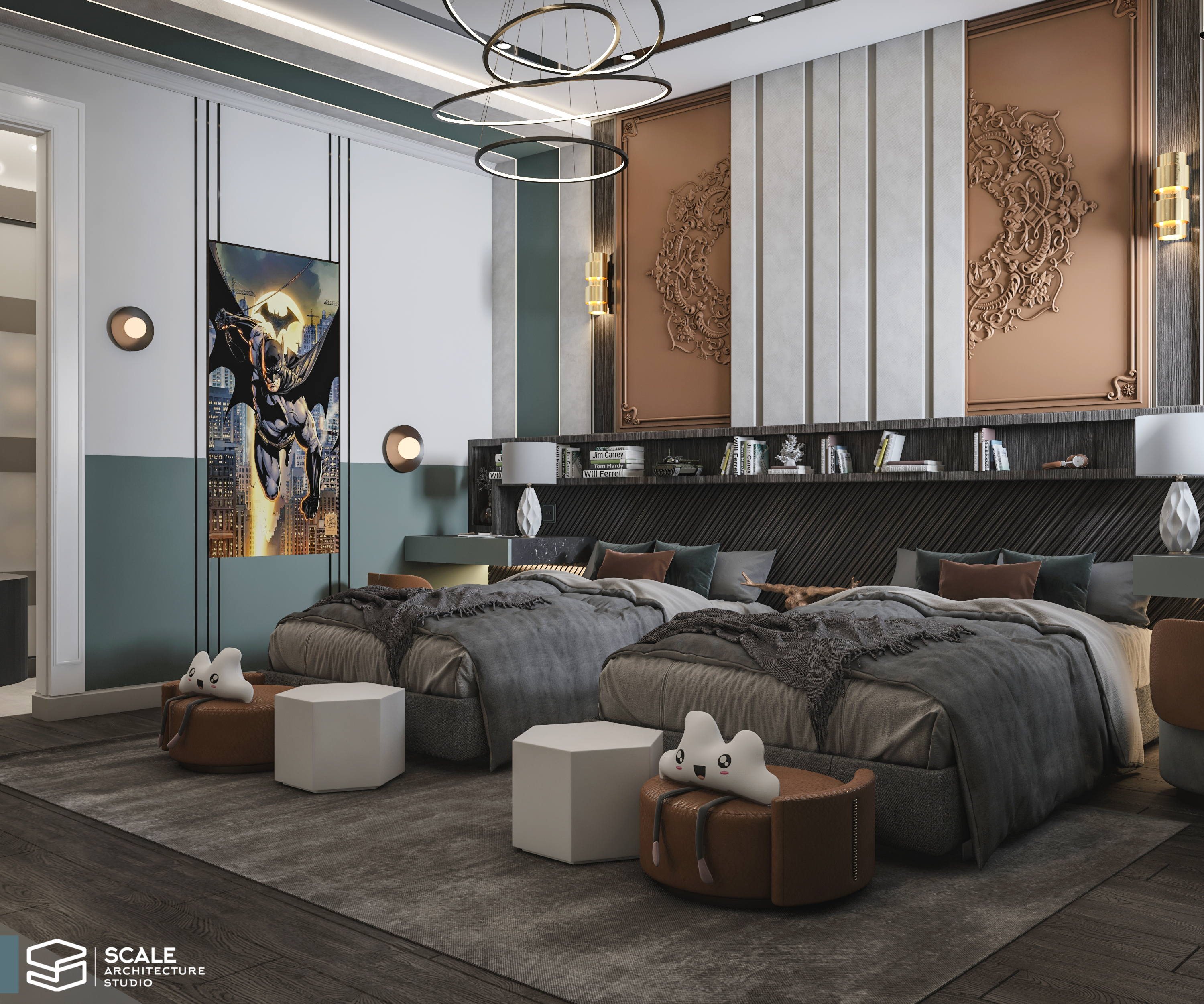 新古典主义男孩卧室设计丨Scale Architecture studio office-8