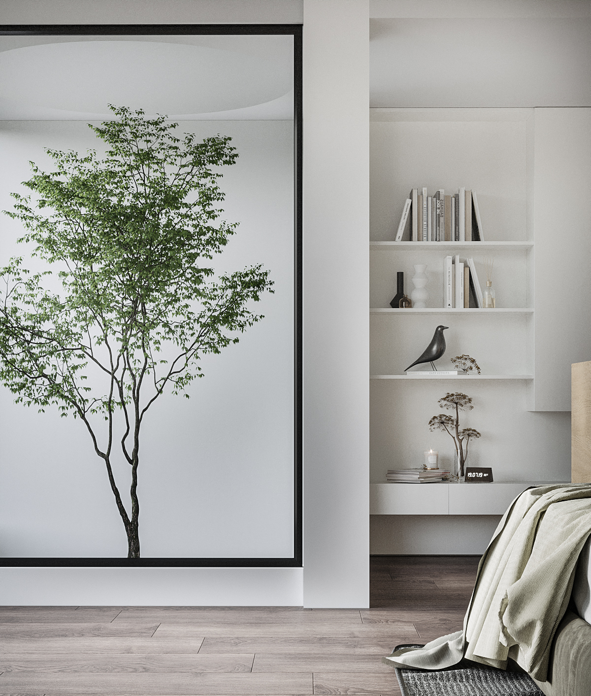 现代侘寂轻奢客厅设计-9