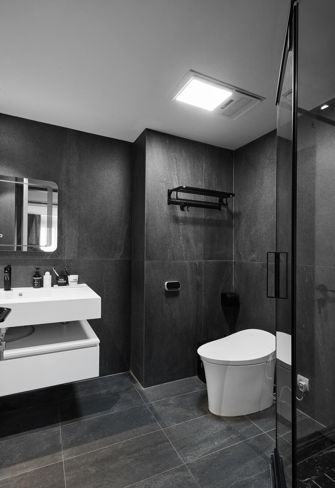 黑白灰的现代之家丨TK 设计-45