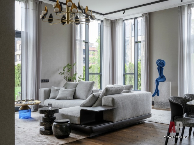 “Парк Фонте”四层高现代城镇住宅室内设计丨Чернявская Анастасия-11