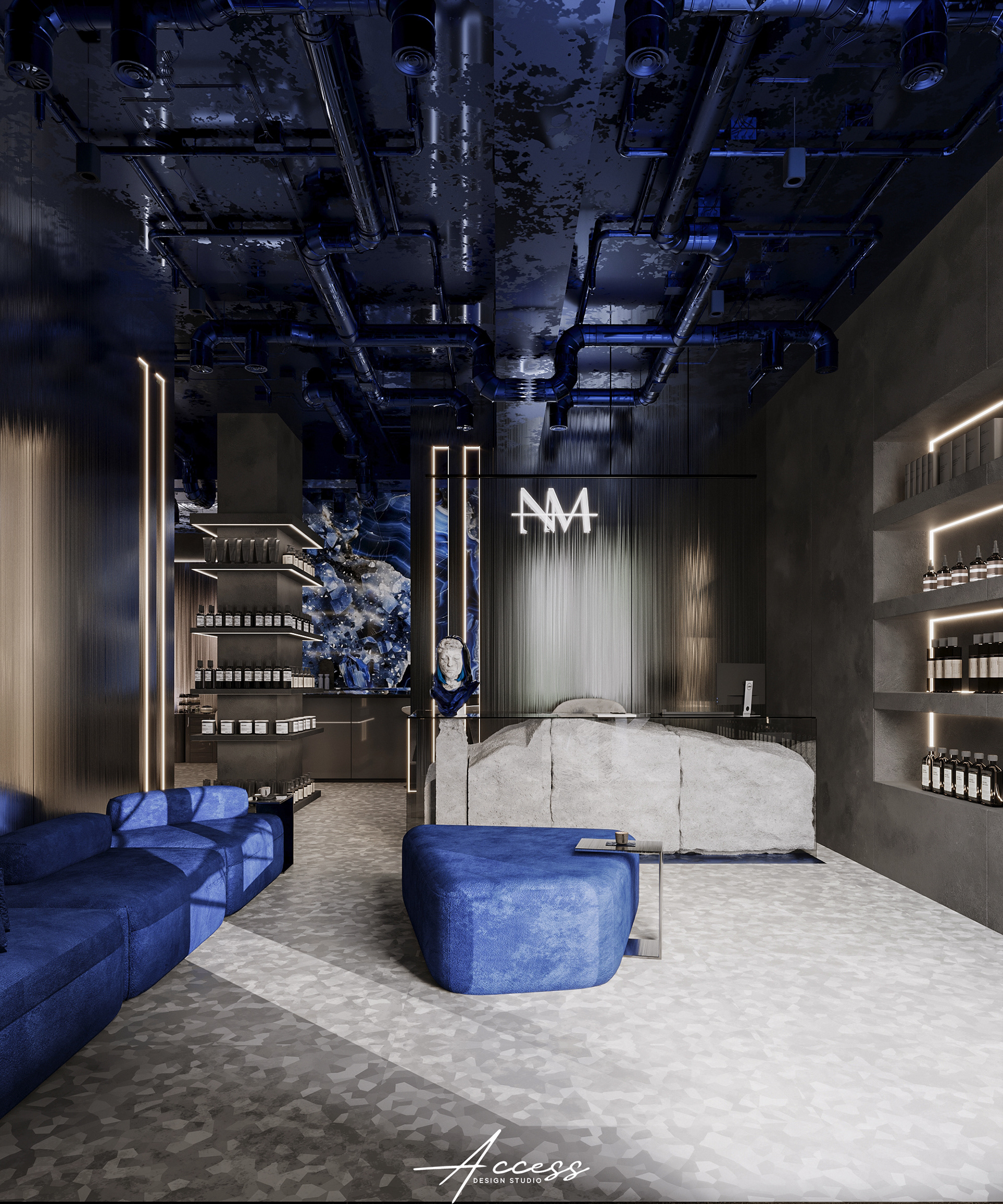 Nawras al Mullahi美容沙龙设计丨Access Design-3