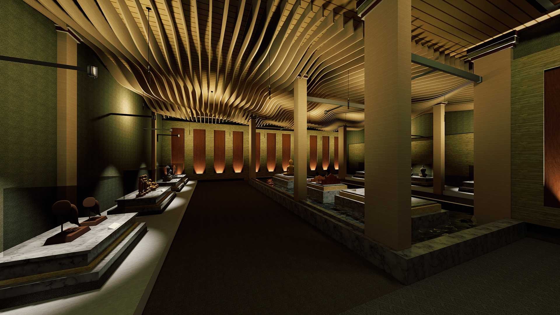 Interior of East Asian Buddhism museum-2