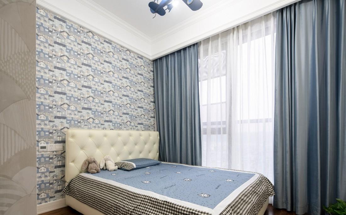 上海谷辰设计丨平层丨【阳光盒子】清爽美式里的优雅慢生活-38