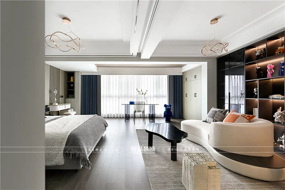 现代轻奢大跃层丨铭品装饰-35