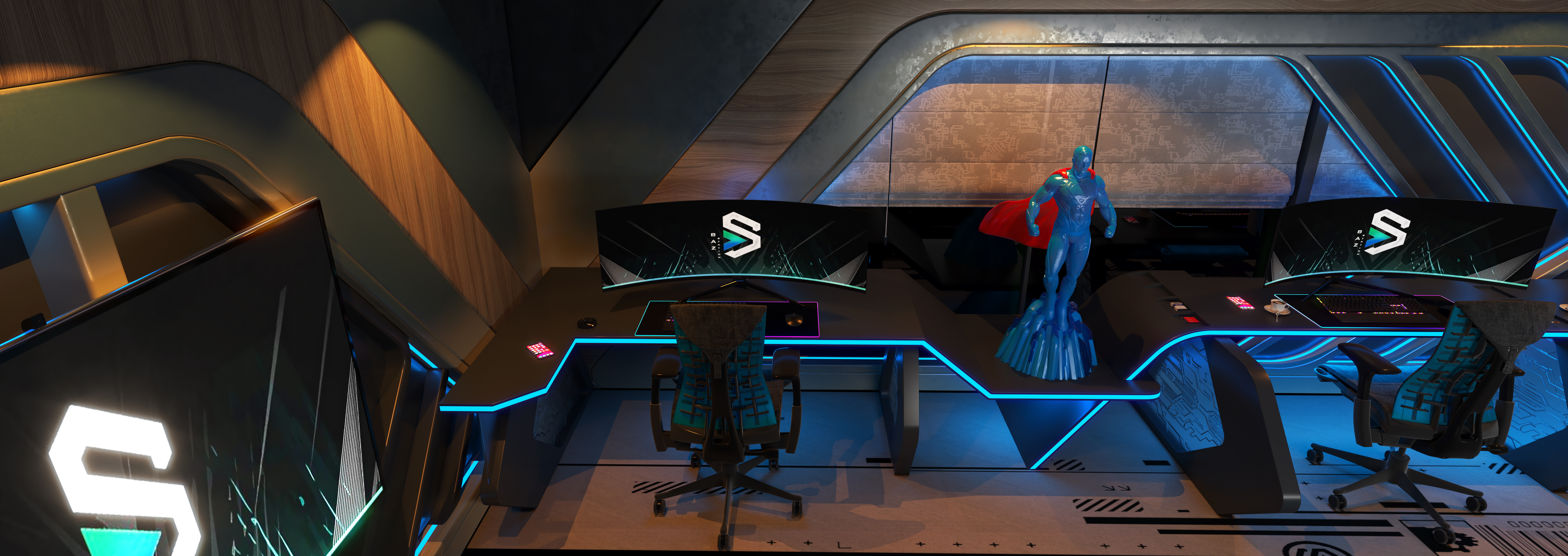 四人游戏室设计-4