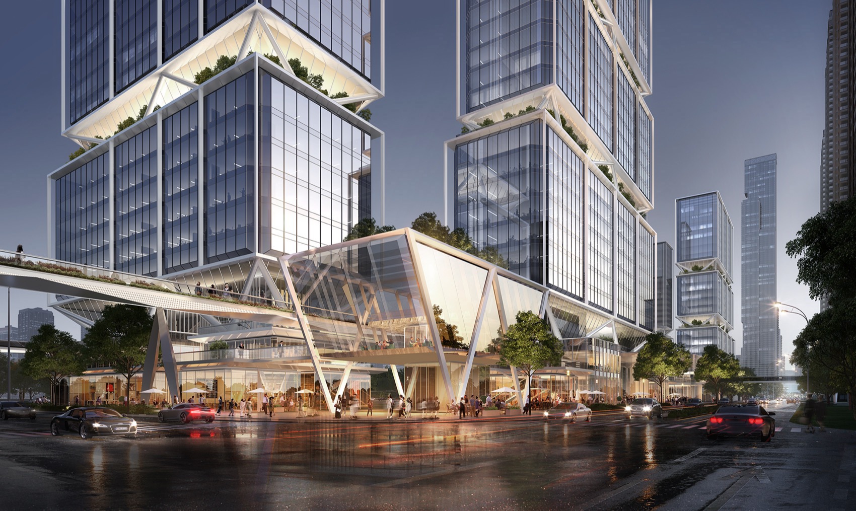 武汉长江中心C地块项目国际竞赛丨中国武汉丨line+建筑事务所-74