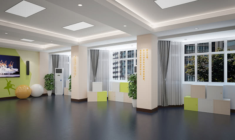 舞蹈教室 舞蹈房设计案例效果图-1