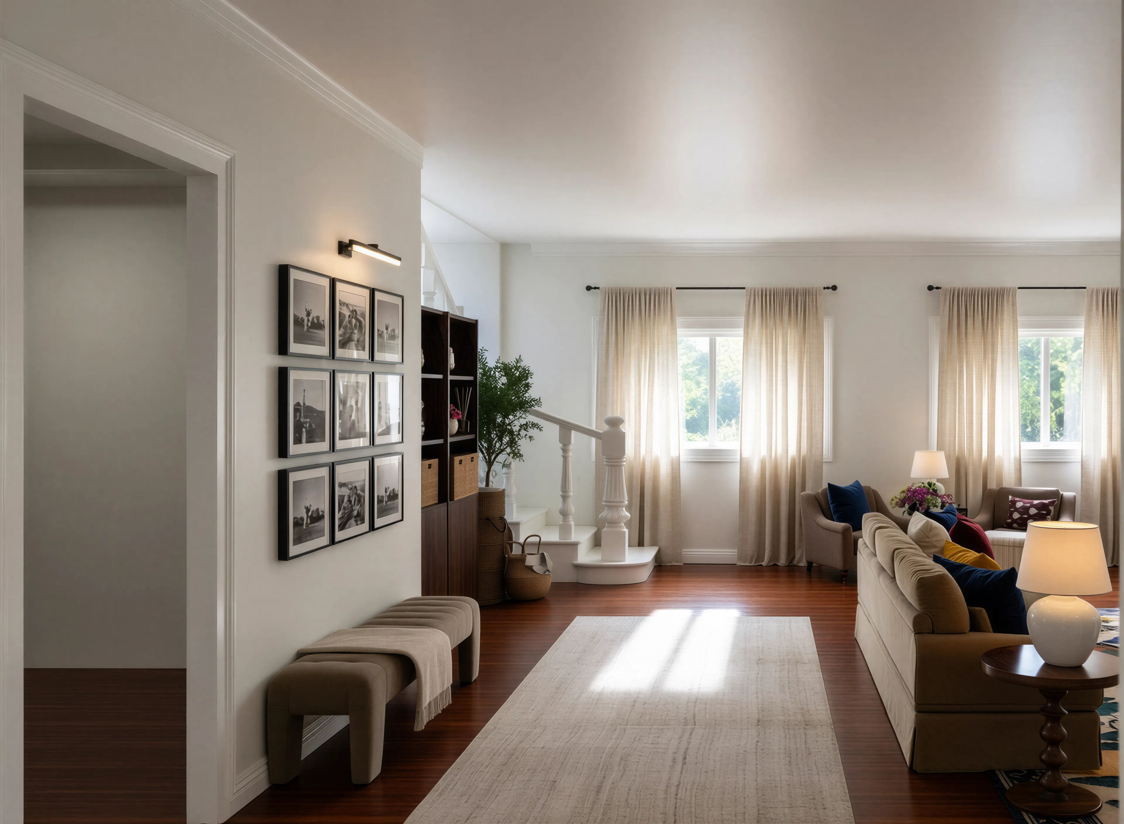 Transitional Living Room Design | Zaren Studio-7