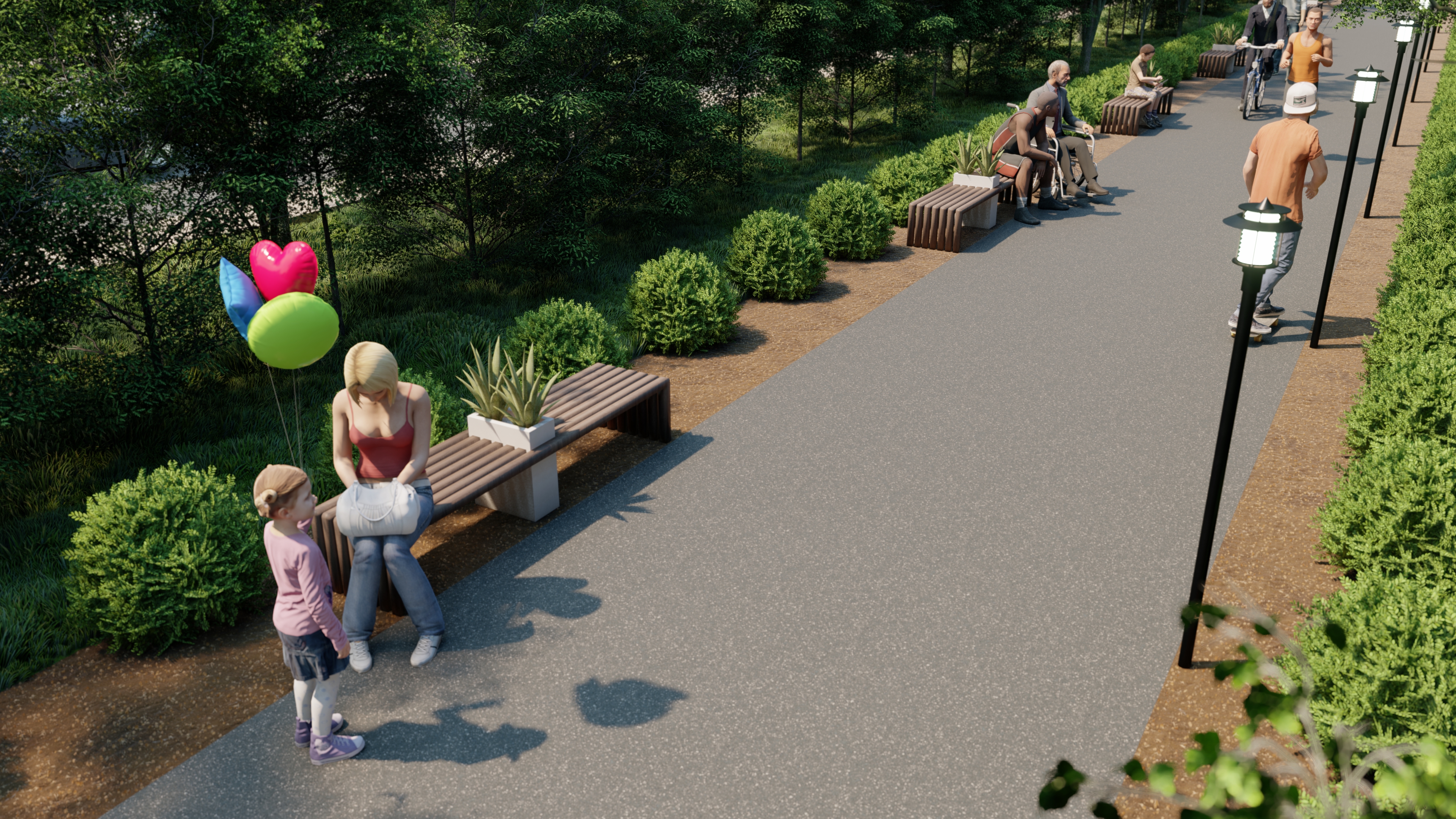 西栗树大道人行道丨美国新泽西-11