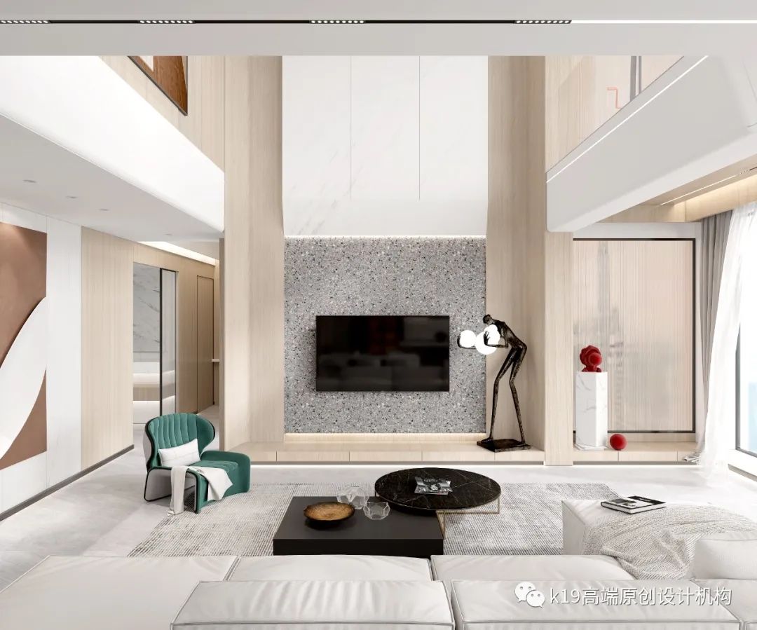 现代极简复式住宅设计丨LFH樾界设计工作室-16