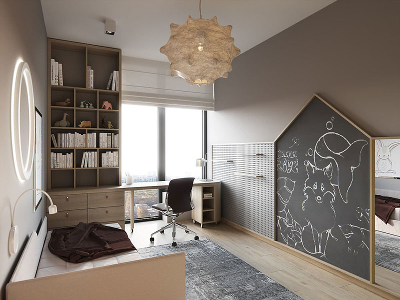 “隐形门”在雅致室内的设计项目丨FonBureau工作室-8