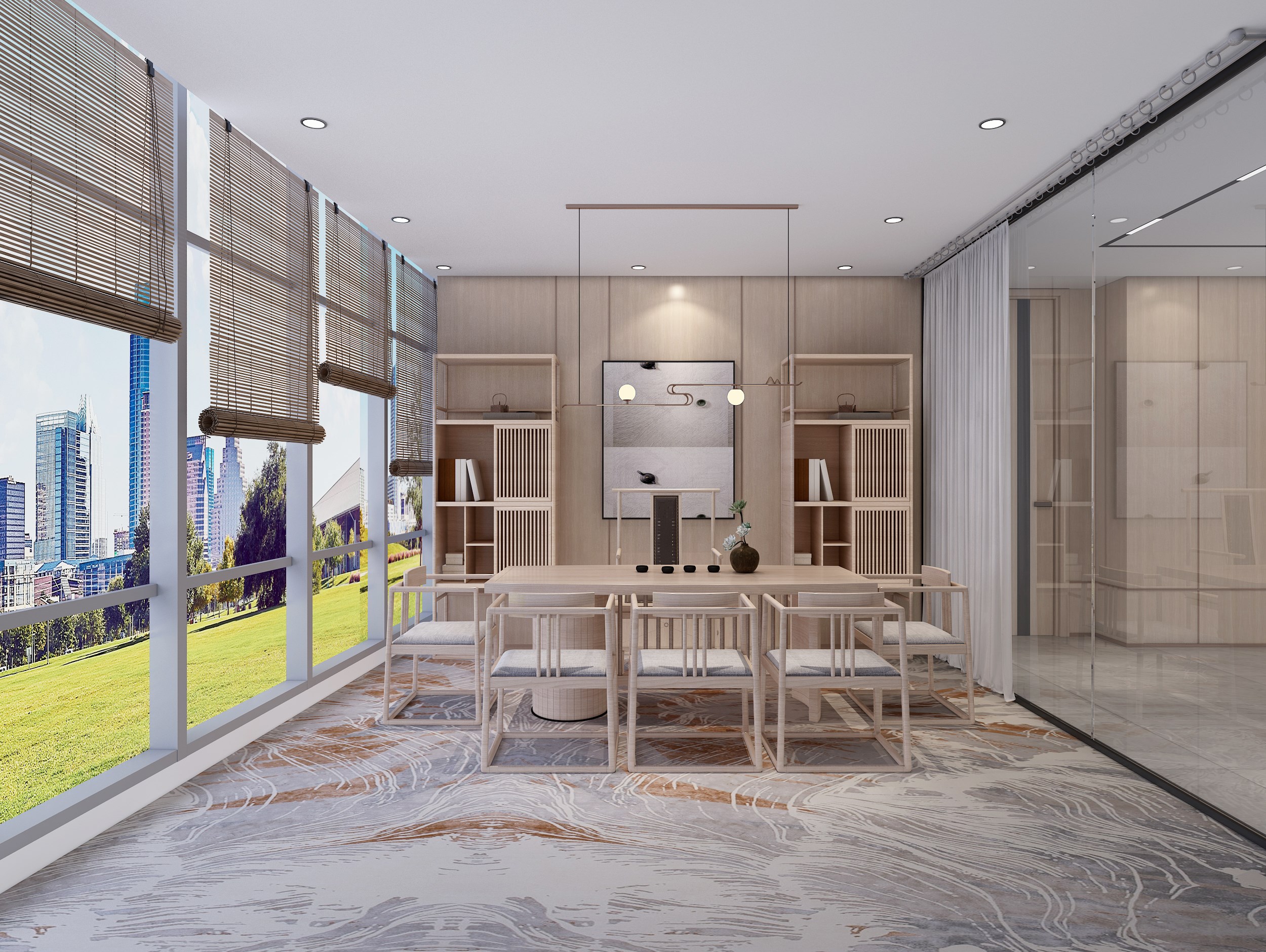 清新素雅的办公场所设计-8