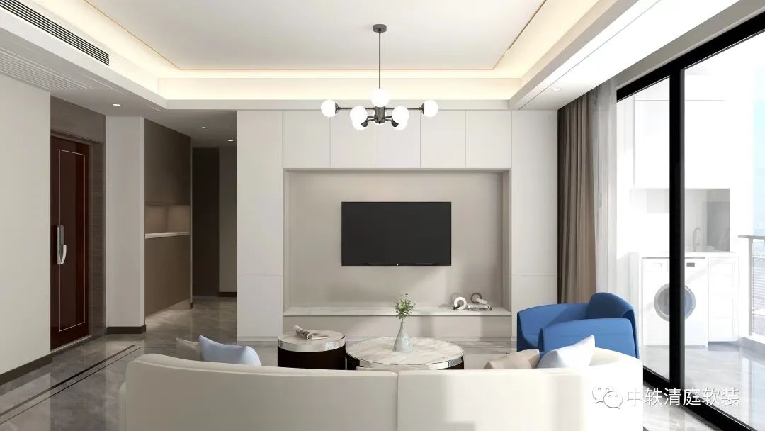 金航府现代极简设计丨中轶清庭软装-18