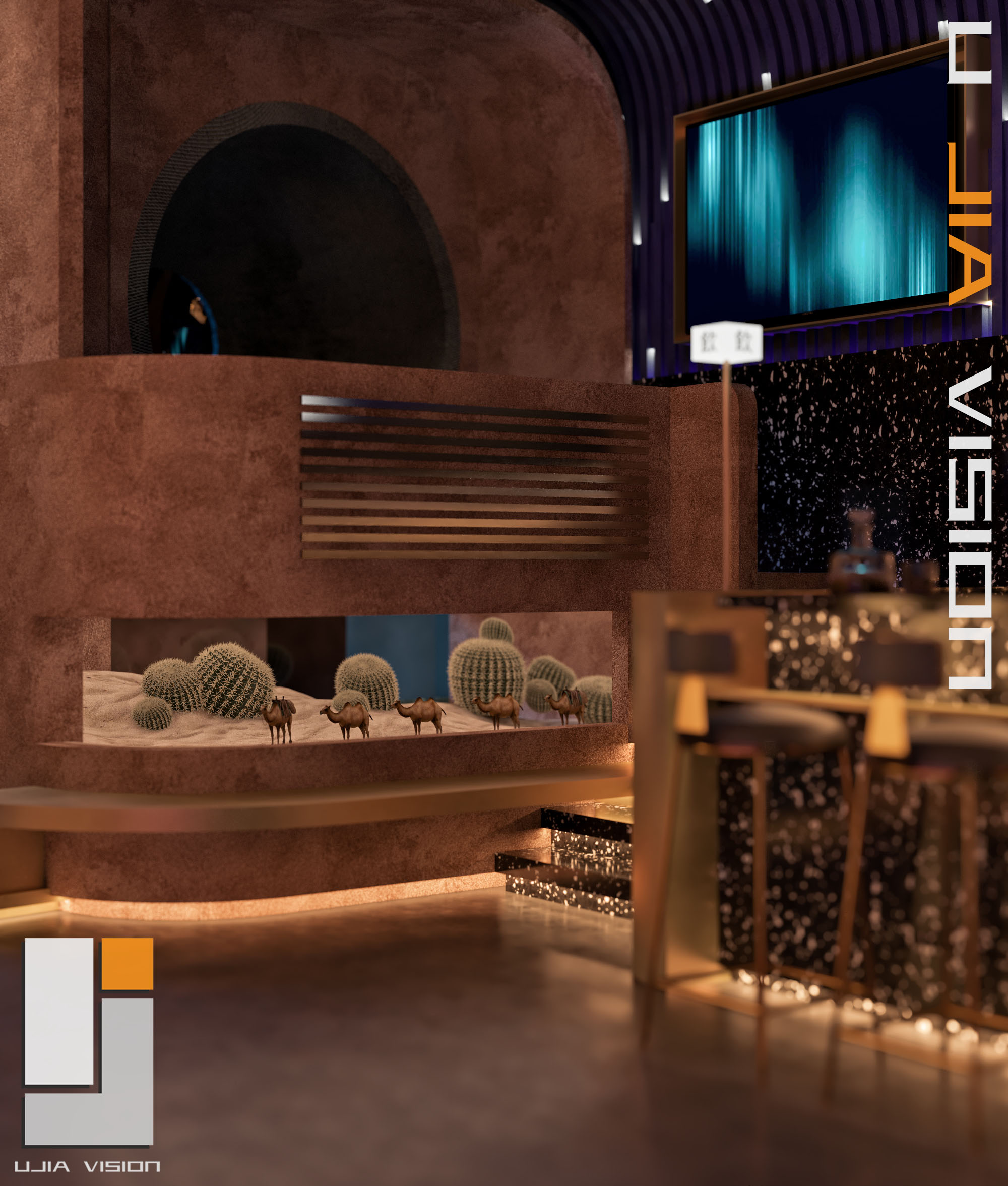 深夜酒馆里的光影浪漫-8