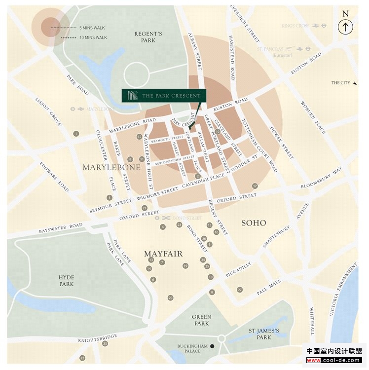 London | The Park Crescent，皇家新月,历久弥新-16