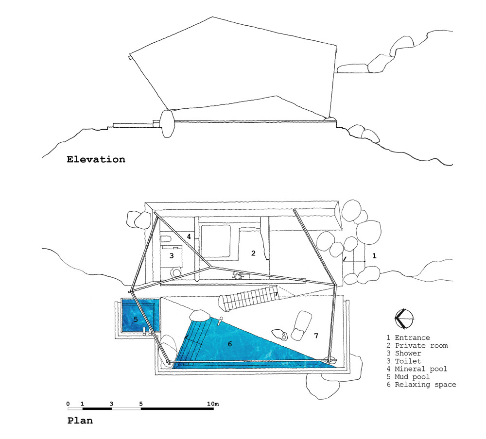 越南梯田间的温泉帐篷-8