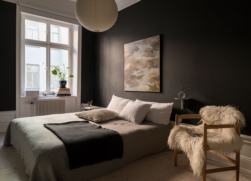 斯德哥尔摩 61 平米深蓝公寓 | 优雅的北欧小窝-12