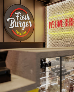 Fresh Burger 快餐店室内设计丨法国