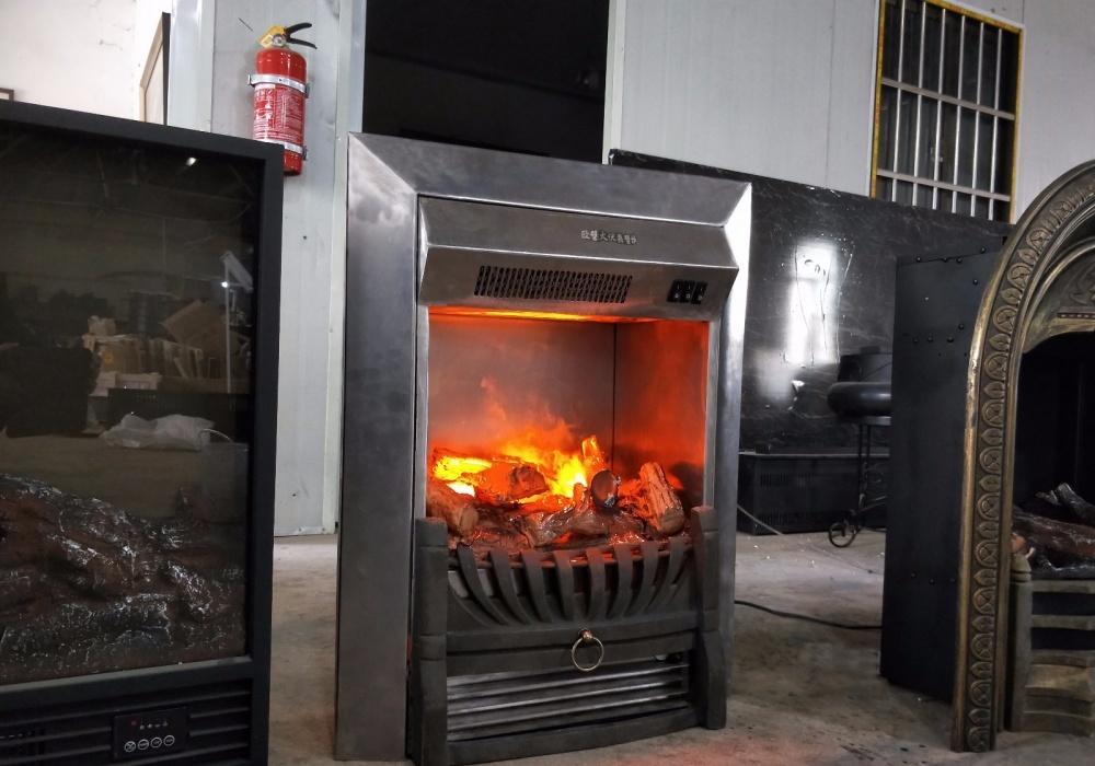 欧式俄罗斯雕花铁艺装饰 3D 雾化壁炉，打造独特家居风格-12