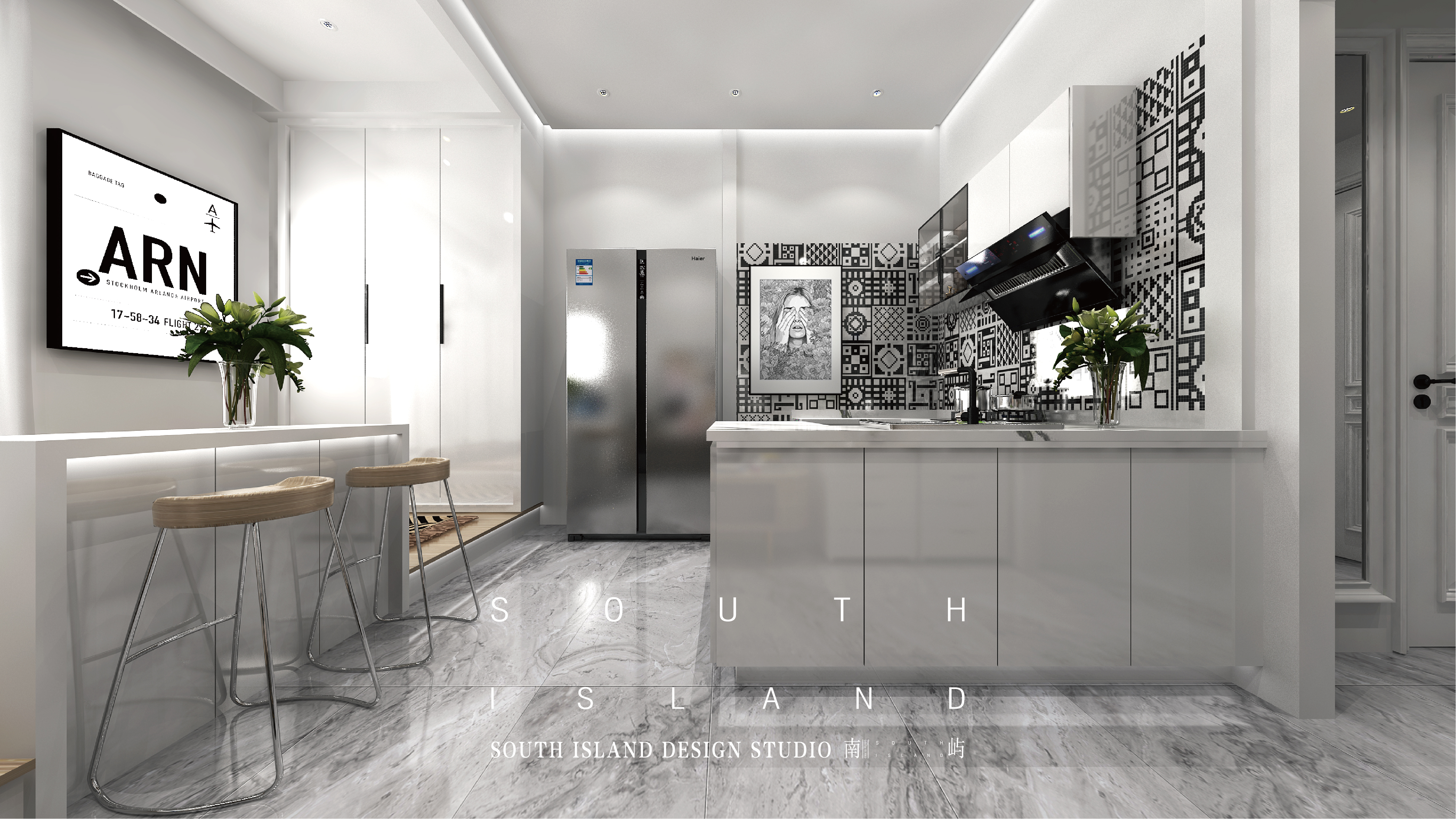 大连万达高新区40㎡公寓设计-2