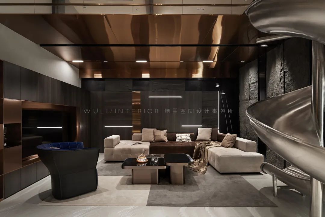 黑域奢境 · 杭州 320㎡港式轻奢别墅设计丨中国杭州丨物里空间设计事务所-43