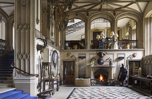 Замок Бельвуар, интерьеры в стиле историзм - 40 фото-24