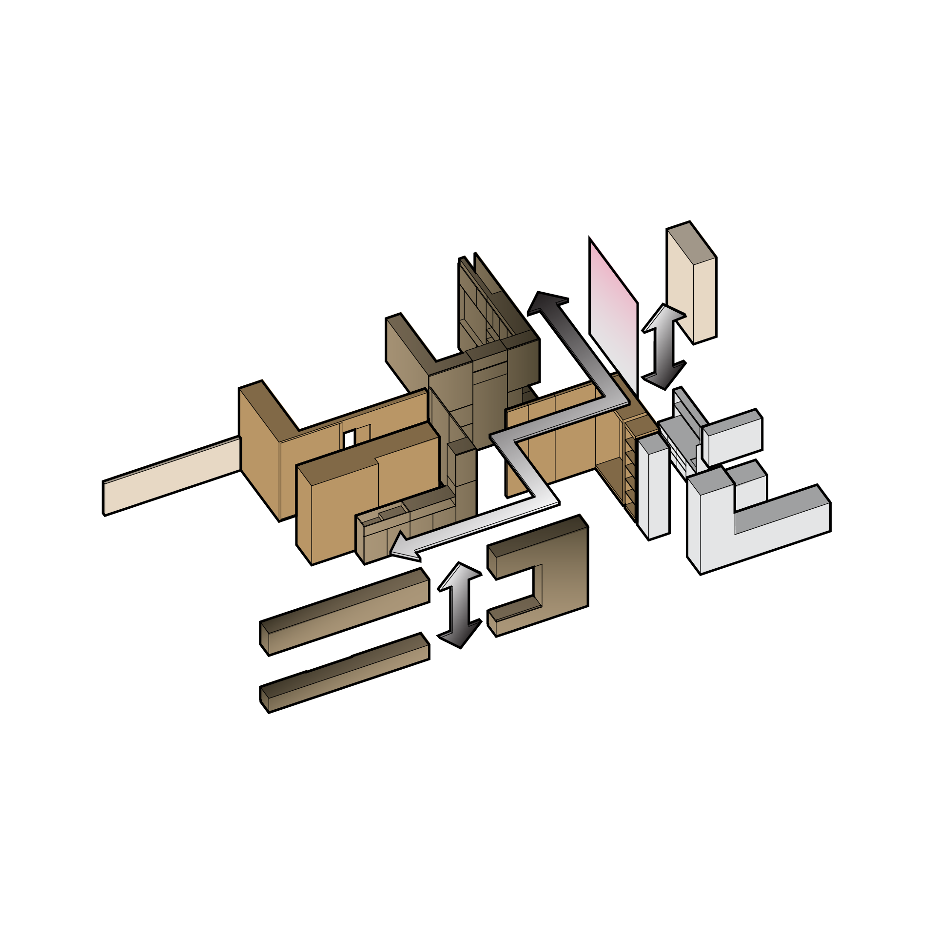 Ombré Patchwork Apartment-0