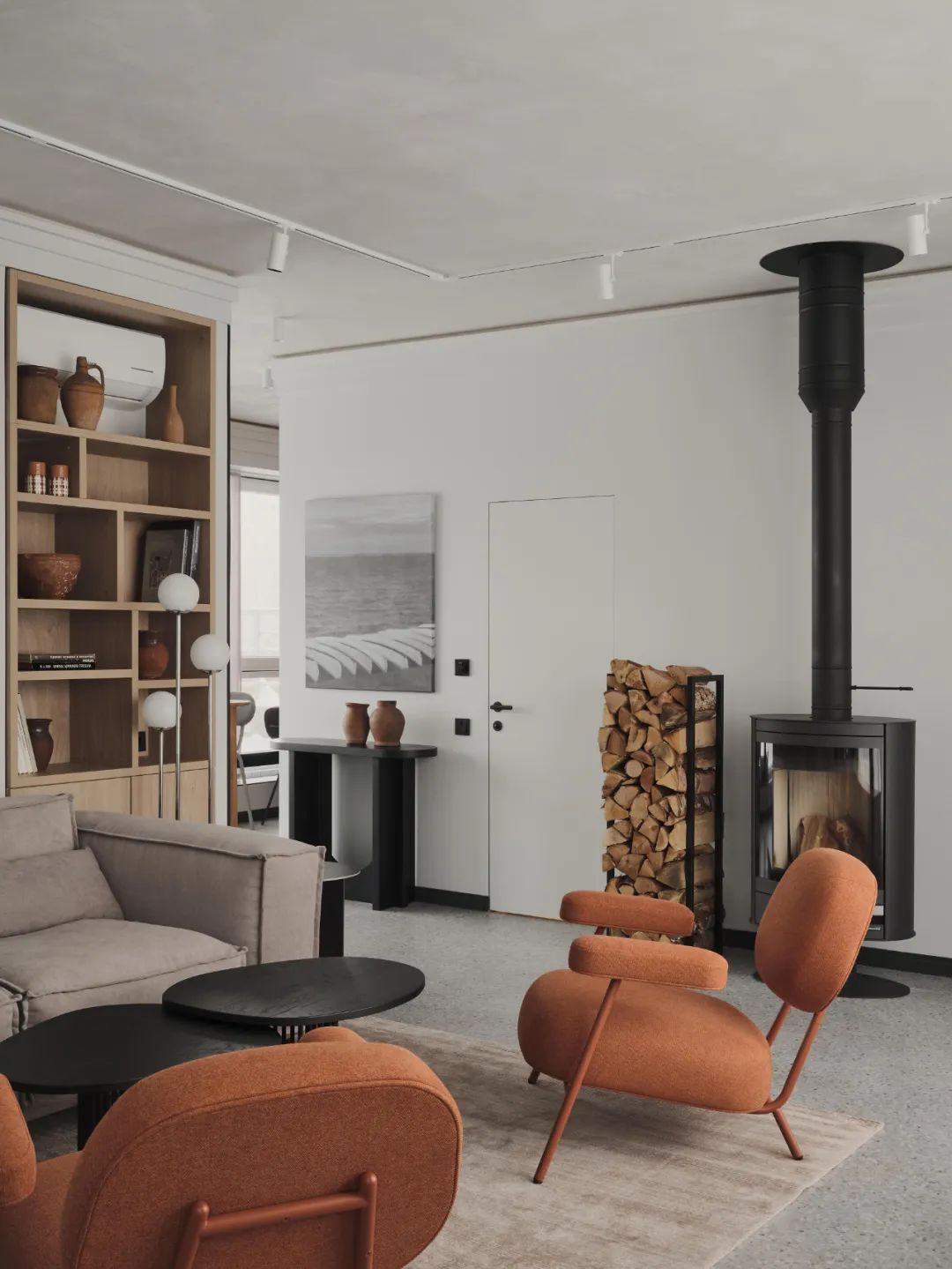 全景玻璃 77㎡舒适公寓丨Alexandra Chigintseva-2