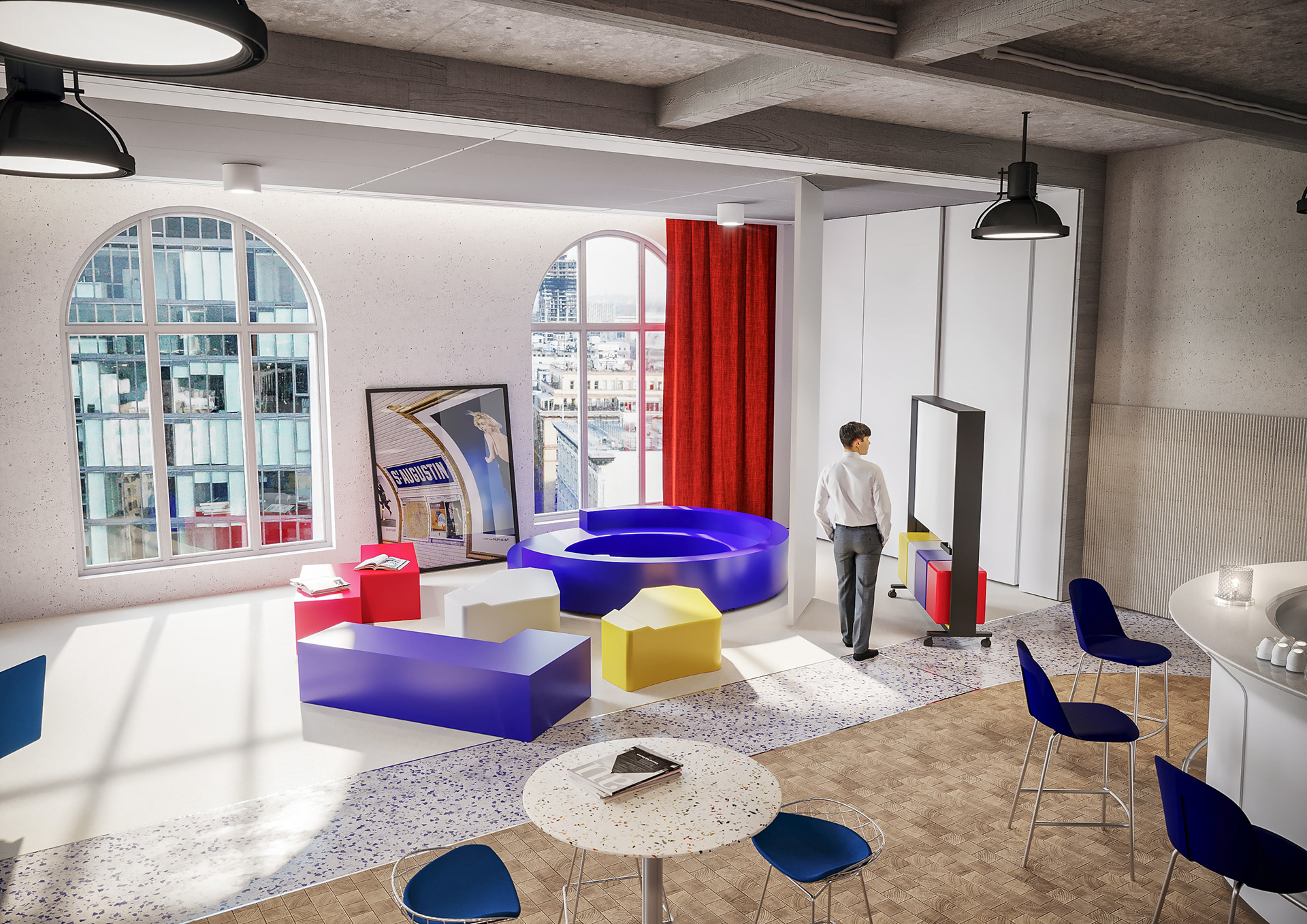 巴黎大众运输公司房地产 城市车站丨法国巴黎丨Yellow Window,4uatre-42