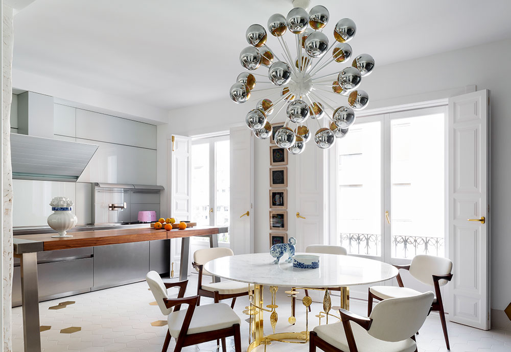 马德里时尚多彩的 eclectic 风格公寓-12