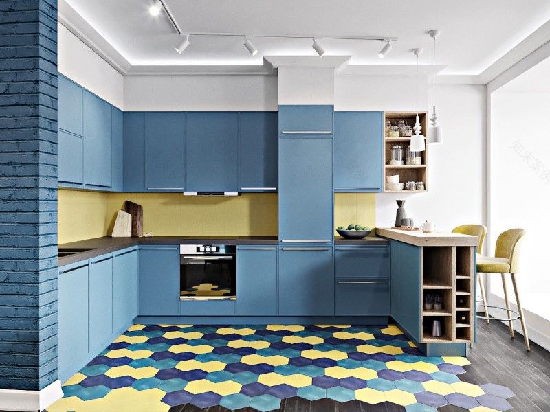 90平米公寓的折衷主义风格室内设计丨俄罗斯圣彼得堡丨«Студия Маши Марченко»-7