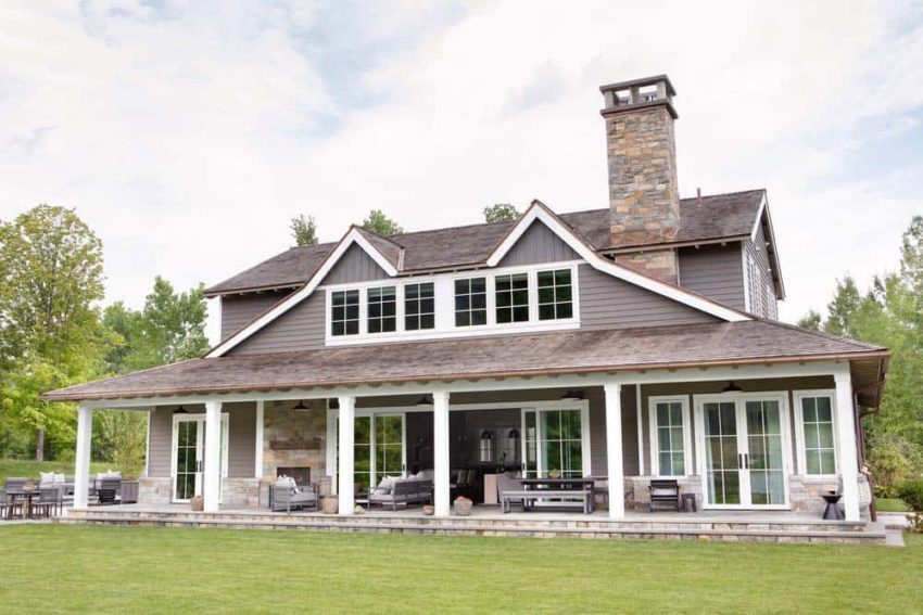 Country Farmhouse built by Chango  Co. as a family getaway in upstate New York 由ChangoCo.在纽约北部建立的乡村农庄，作为家庭度假。-13