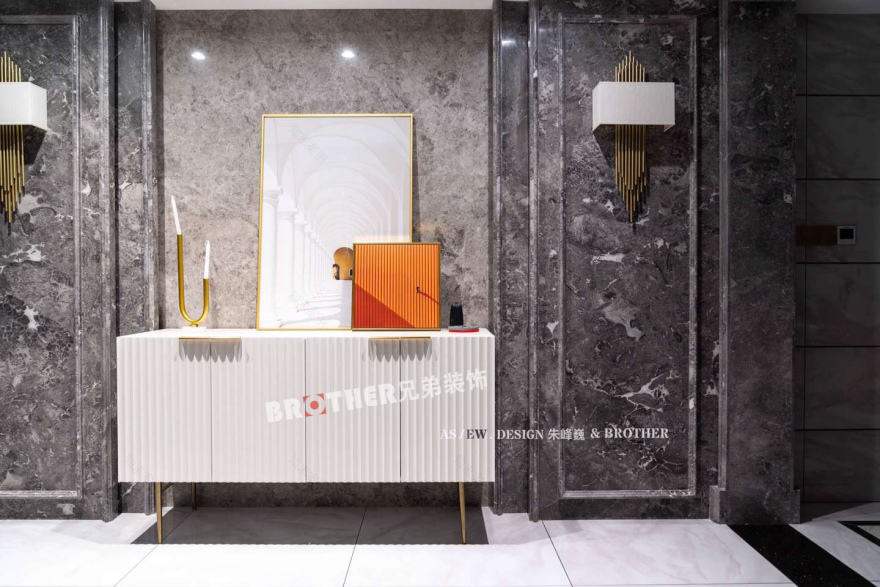 金辉城耀江府轻奢美式跃层装修设计案例-16