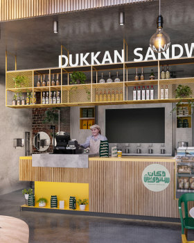 DUKKAN SANDWICH 快餐店室内设计丨沙特阿拉伯丨ANTIQUE Studios
