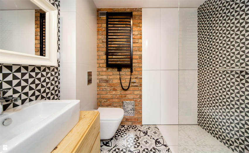 波兰82.5㎡现代简约花砖公寓  WIDAWSCY STUDIO ARCHITEKTURY-15