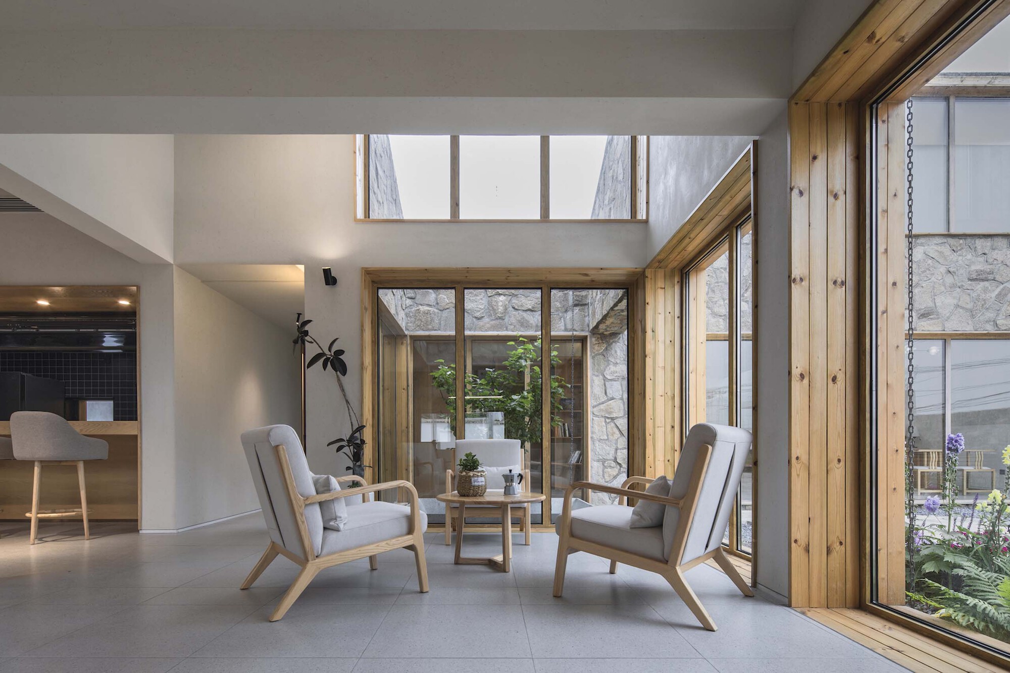 折叠式屋顶庭院住宅丨中国北京丨MAT Office-45