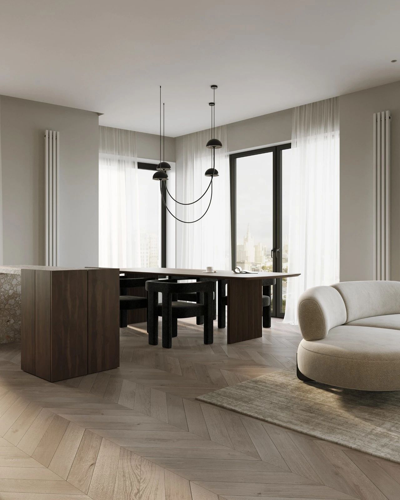 120㎡白色简约空间设计丨Ganzha Ilya-11