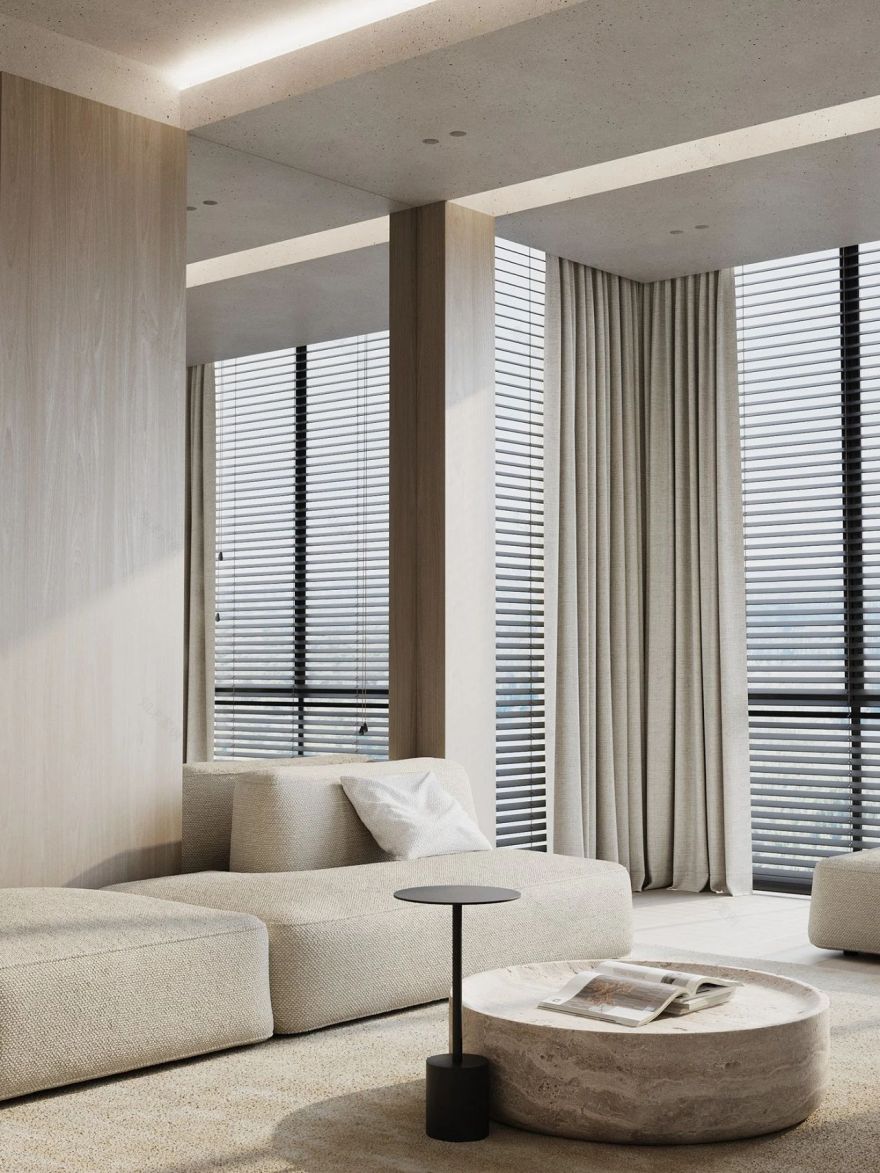 莫斯科简致素净的四口之家-16