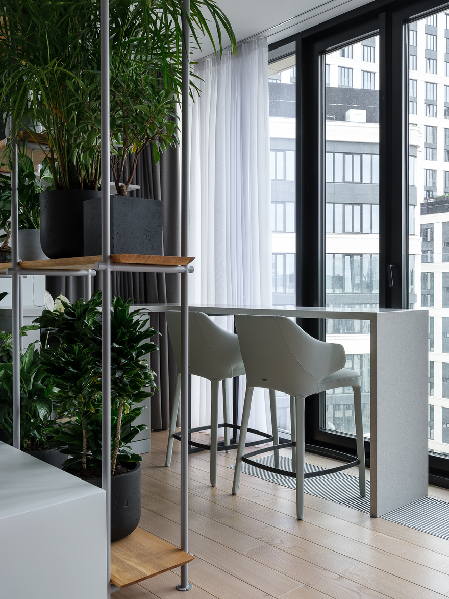 Дизайн квартиры с открытой планировкой площадью 100 кв. метров-5