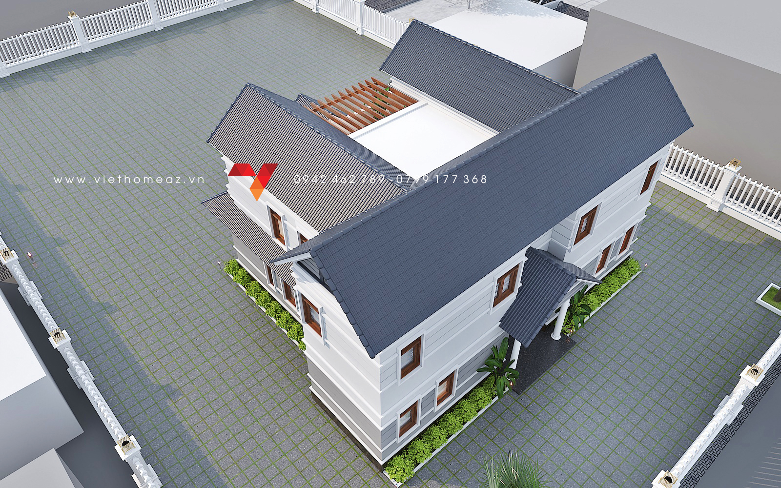 河内市巴维街房屋设计丨Kiến Trúc – Nội Thất VietHome-9