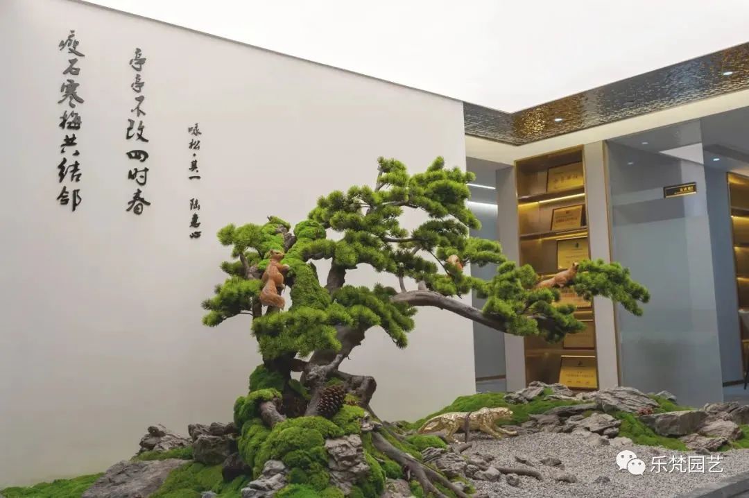 罗汉园林新办公区中庭景观丨中国成都丨成都乐梵缔境园艺有限公司-19