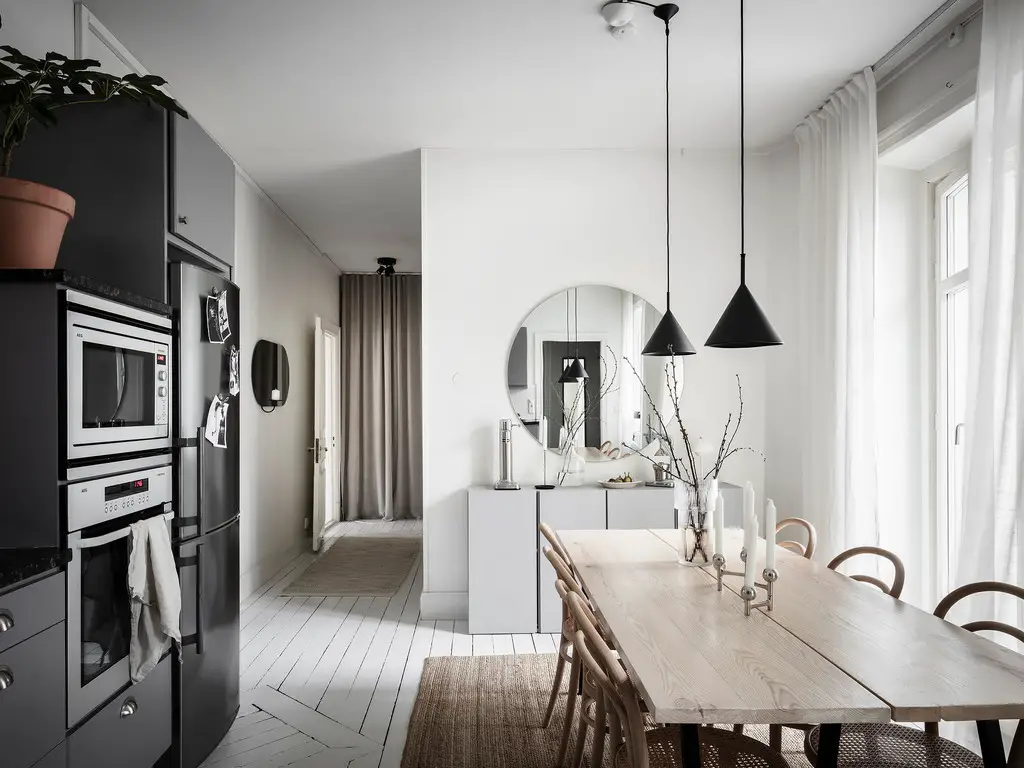 瑞典哥德堡温馨家庭公寓的现代改造-8