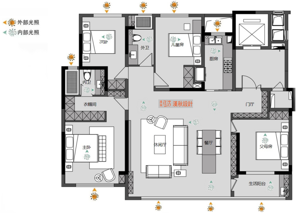龙湖景粼天著 155m²户型解析丨汉秋设计-18