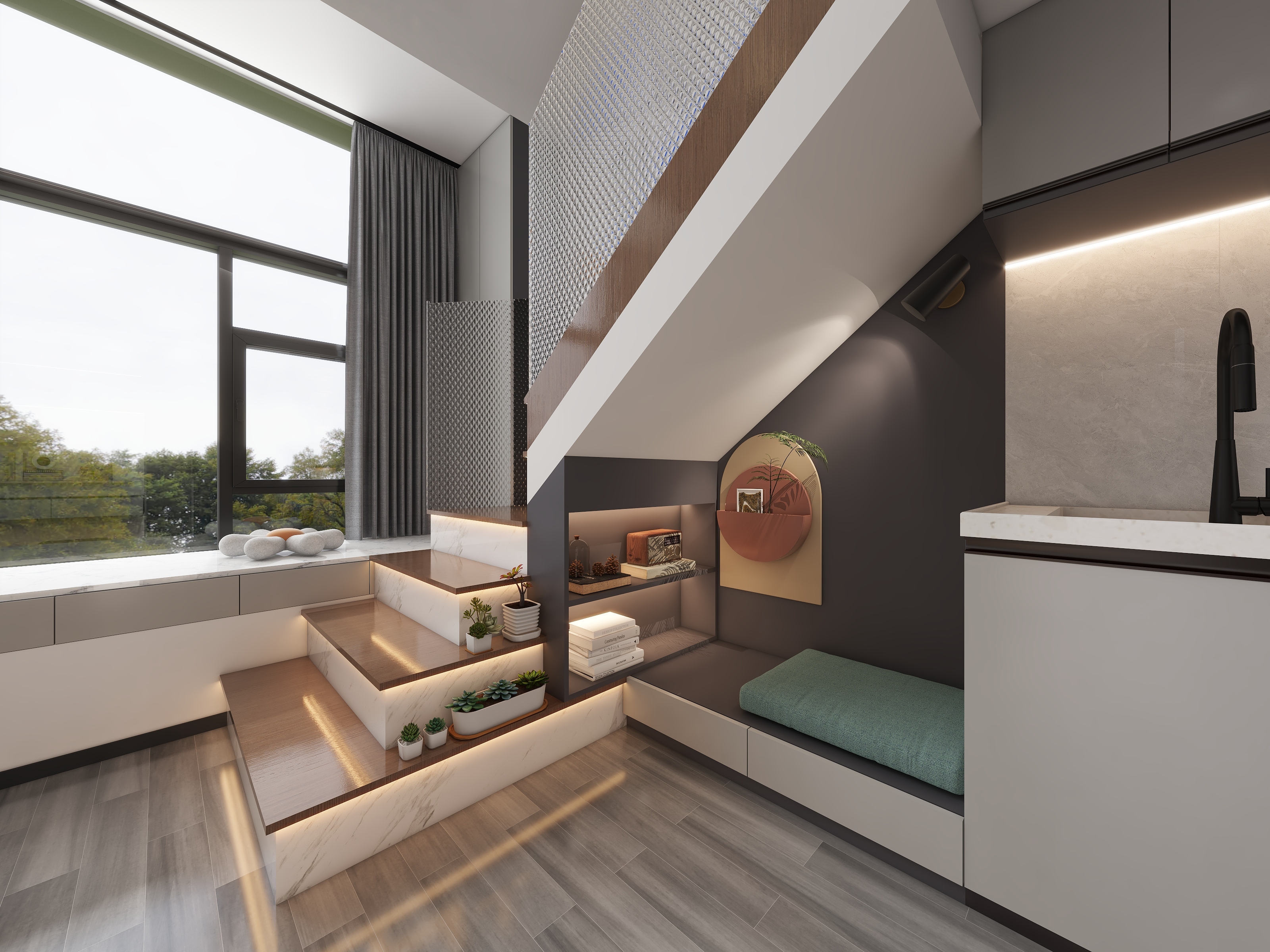 31平方现代简约LOFT公寓丨中国廊坊-17